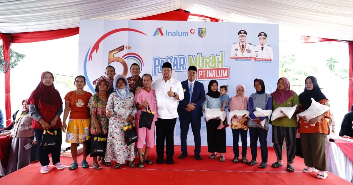 Bupati Dan Wakil Bupati Batu Bara Tinjau Pasar Murah PT INALUM di Tiga Kecamatan