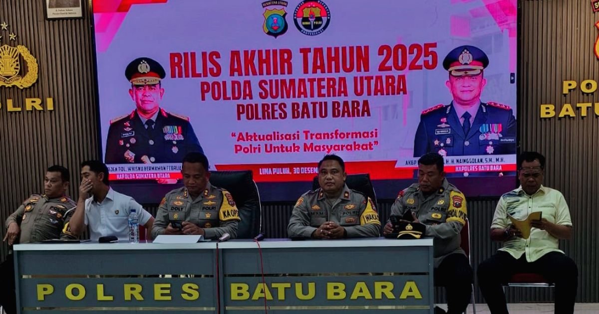 Komperensi Pers Rilis Ahir Tahun 2025  Polres Batu Bara Polda Sumatera Utara, Aktualisasi Transparasi Polri Untuk Masyarakat