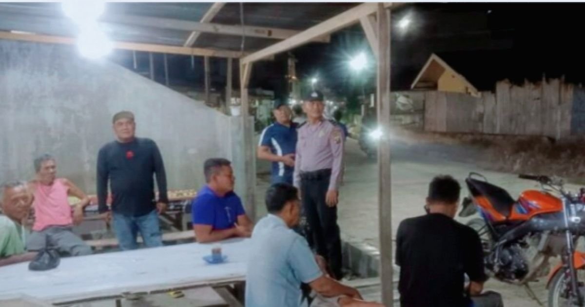 Polsek Medang Deras Laksanakan Patroli Malam Antisipasi Kamtibmas
