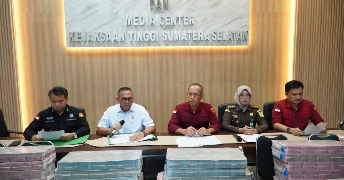Kejati Sumsel Selamatkan Rp616,5 Miliar Uang Negara dari Kasus Korupsi Kredit Bank Pemerintah