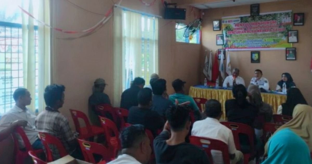 Polsek Labuhan Ruku Polres Batu Bara Laksanakan Kegiatan Penyuluhan Hukum Terkait Maraknya Pencurian Sawit