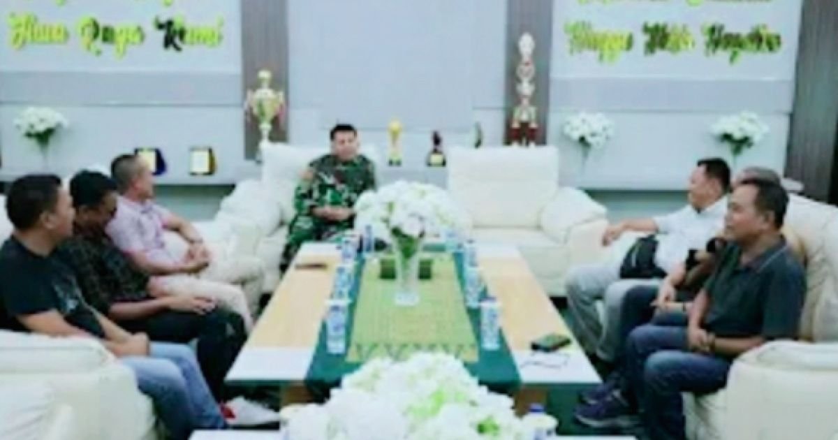 Dandim 0208/Asahan Letkol INF Edy Syahputra SH.M.IP Terima Audensi PWI Asahan