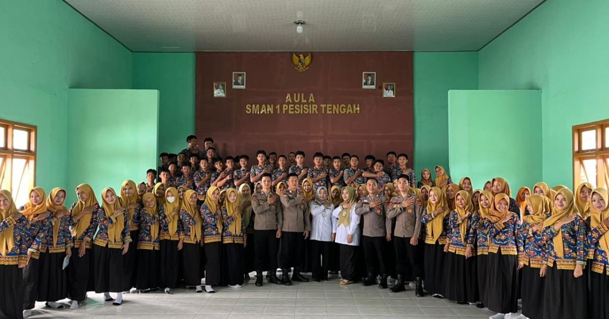 Penerimaan Anggota Polri T.A. 2026 Polres Pesisir Barat gelar Sosialisasi di SMAN 1 Pesisir tengah