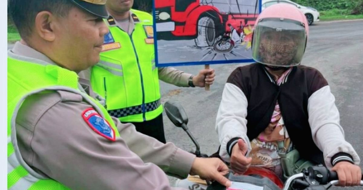 Satlantas Polres Batu Bara Laksanakan Giat Sosialisasi Dan Himbauan Tertib Berlalulintas Oprasi Keselamatan Toba Tahun. 2026