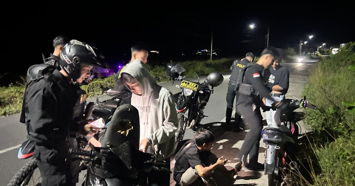 Polres Pesisir Barat Krui Lampung Tekan Angka Kriminalitas, Sat Samapta hadir lewat Patroli Malam