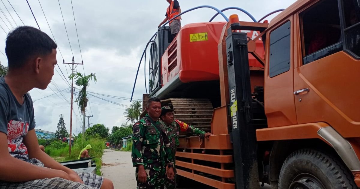Sinergi Pemkab Batu Bara dan Kodam I/BB Bangun Jembatan Bailey di Sei Buah Keras
