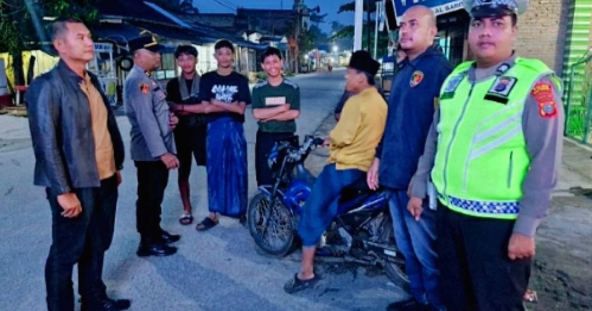 Patroli Malam Hari Pertama Bulan Suci Ramadhan Personil Polres Batu Bara Antisipasi Ganguan Kamtimas