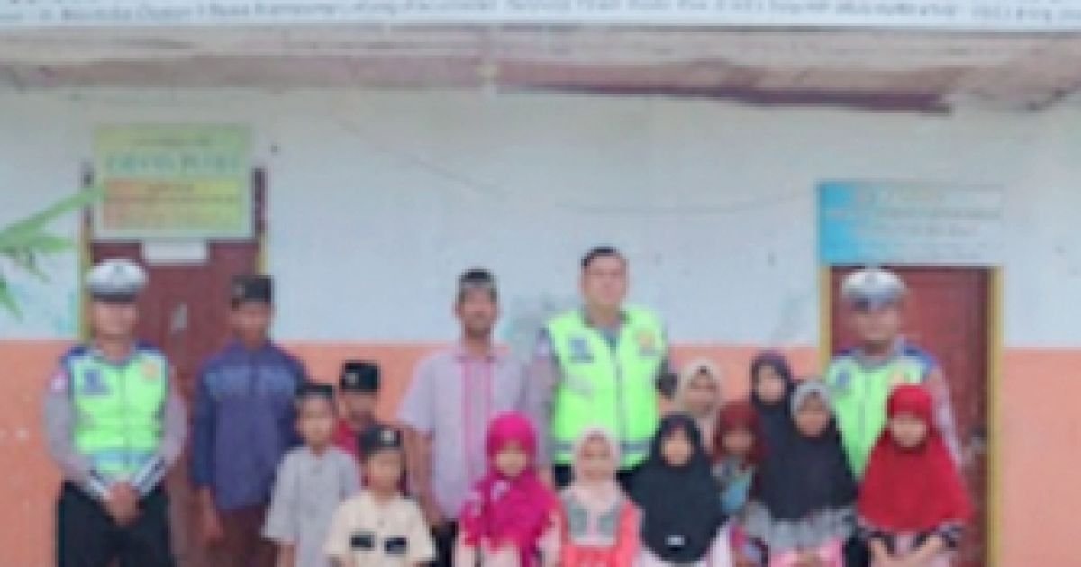 Satlantas Polres Batu Bara Baksos Kunjungi Panti Asuhan Husnul Khotimah