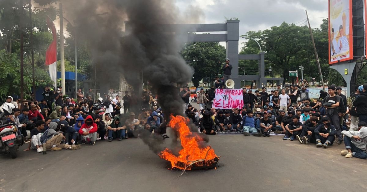 RMB Kembali Gelar Aksi Di Tegar Beriman, Tolak Pokir Pengadaan Videotron Rp 100 Miliar