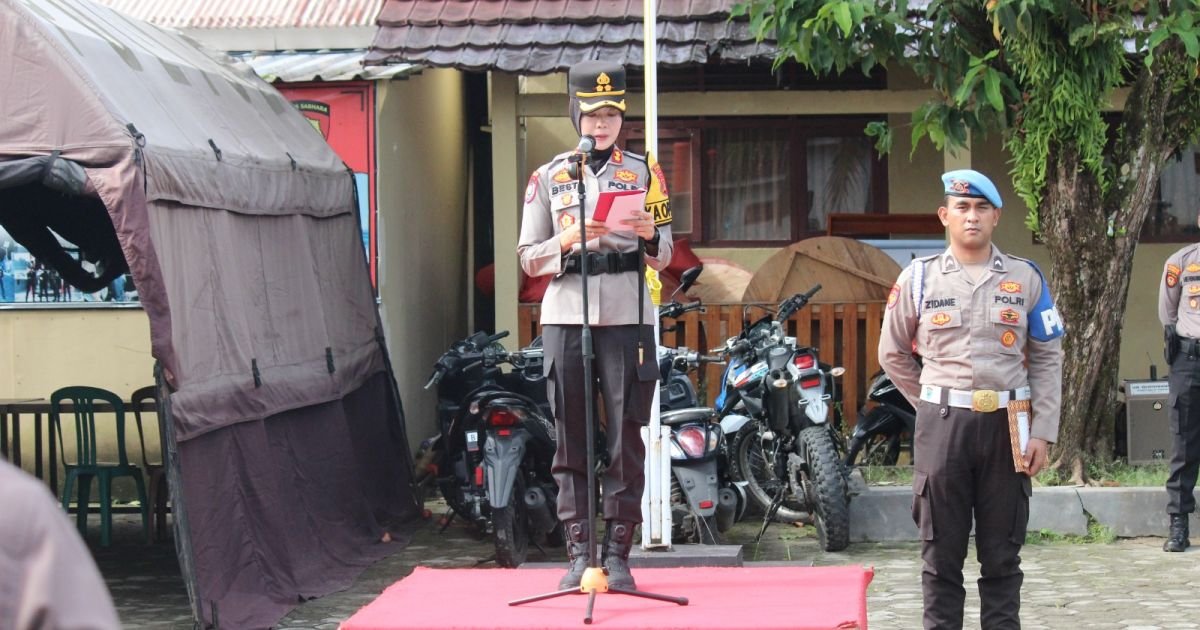 Apel Siaga Polres Pesisir Barat, Upaya Ciptakan Situasi Kamtibmas Aman di Bulan Ramadhan