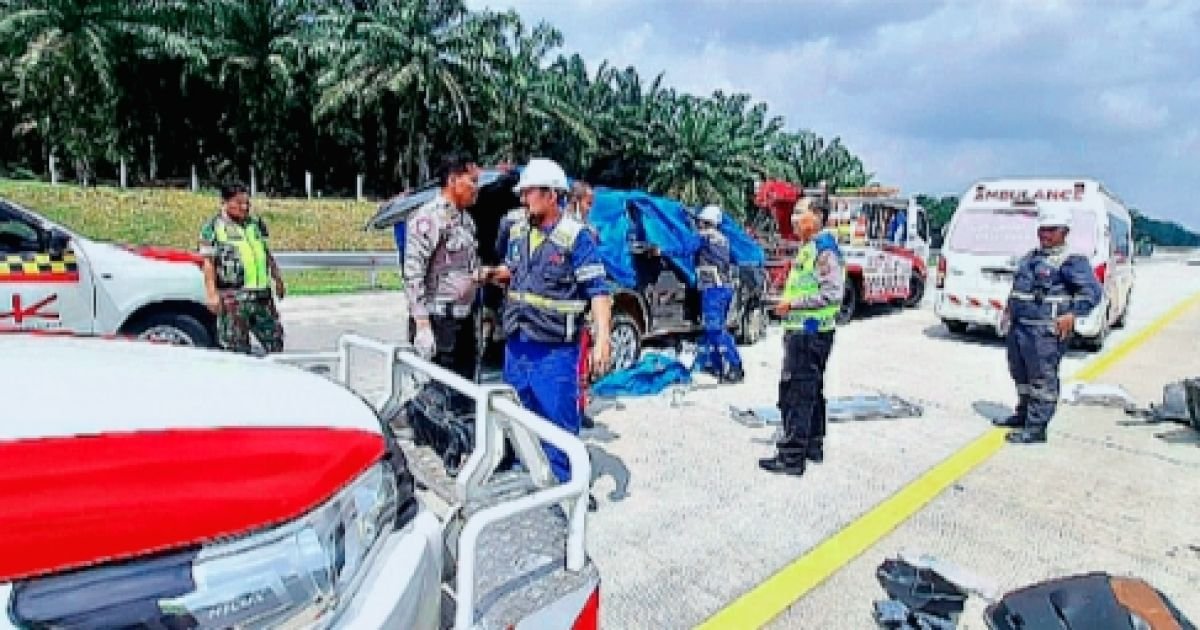 Kecelakaan Tragis Dijalan Tol Indrapura -Kisaran KM 134 Tewas 4 Orang Dan 3 Luka- Luka