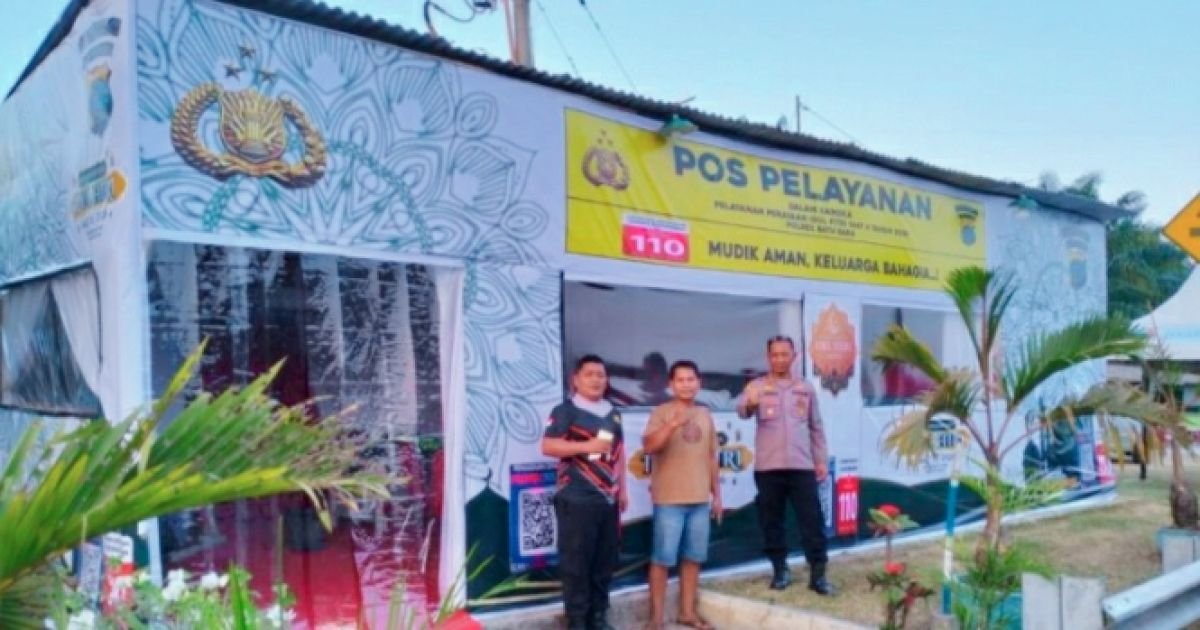 Kapolsek Lima Puluh AKP Salomo Sagala  SH Cek Pos Yan Simpang Jl Tol Jelang Hari Raya 2026
