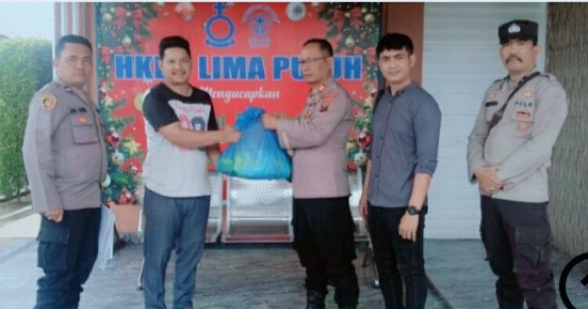 Polsek Lima Puluh Polres Batu Bara Laksanakan Program Minggu Kasih Dengan Berbagi