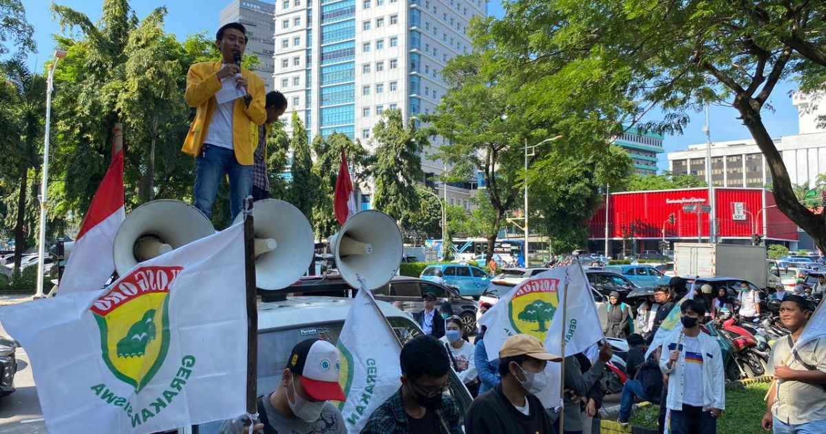 Mahasiswa Gema Kosgoro Geruduk BGN, Tuntut Usut Dugaan Jual Beli Titik SPPG