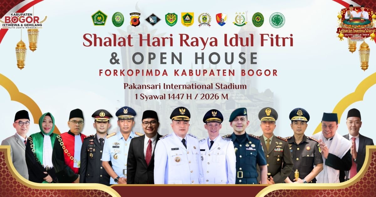 Dari Pawai Bedug Hingga Penampilan Opick, Bupati Bogor Hadirkan Open House Bersama Forkopimda di Lebaran Tahun Ini