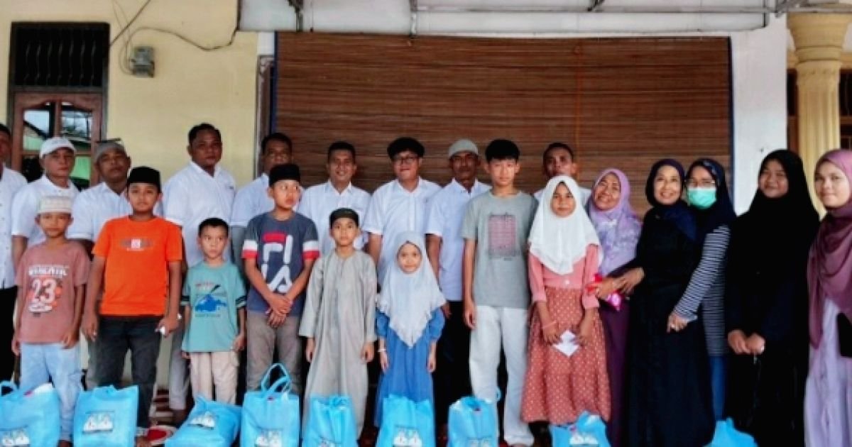 Hari Jadi Ke 9 SMSI Batu Bara Santuni Anak Yatim Piatu Dibulan Penuh Berkah