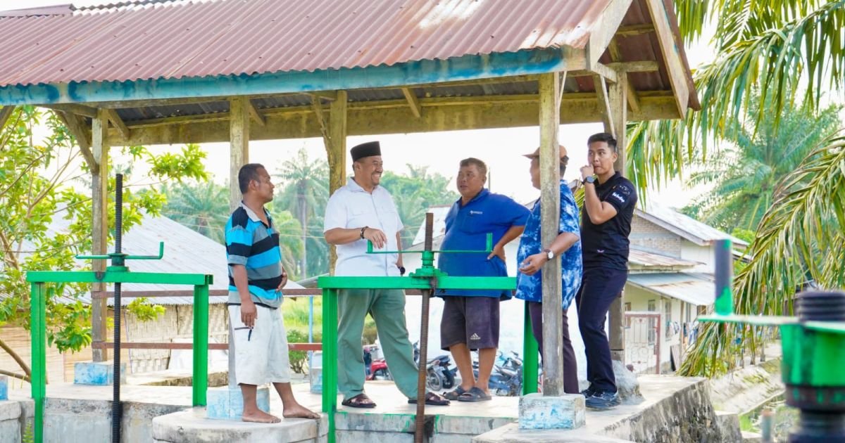 Komitmen Jaga Infrastruktur, Bupati Batu Bara Tinjau Jembatan Dan Pintu Air Di Desa Air Hitam