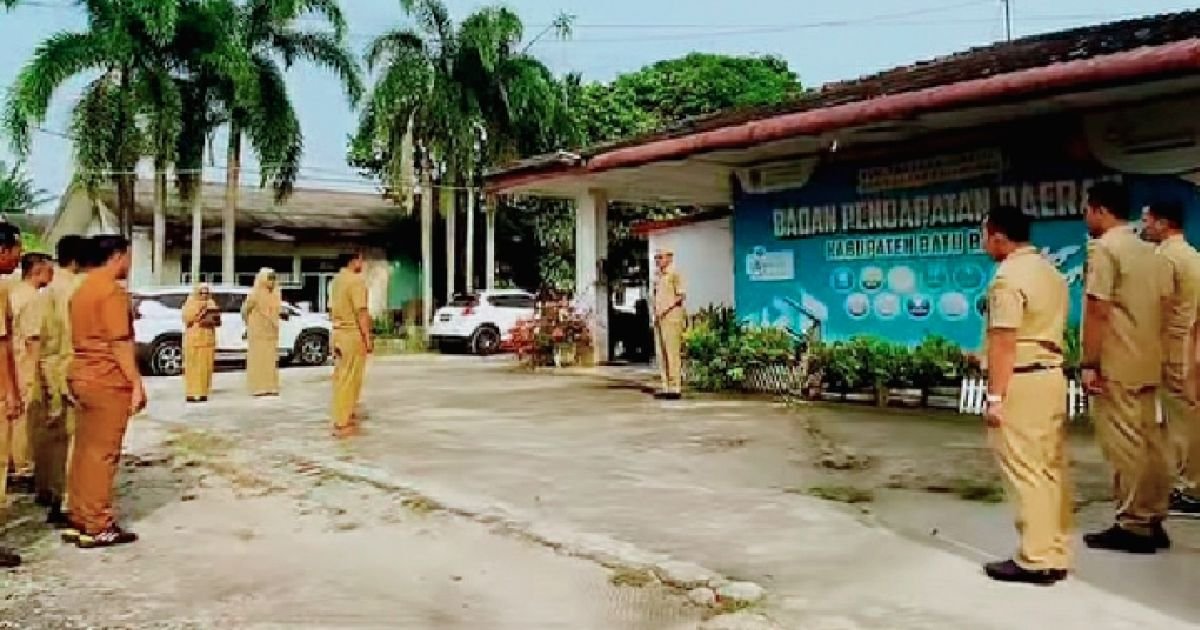 Bapenda Batu Bara  Lakukan Halal Bi Halal Sekalian Apel Pagi