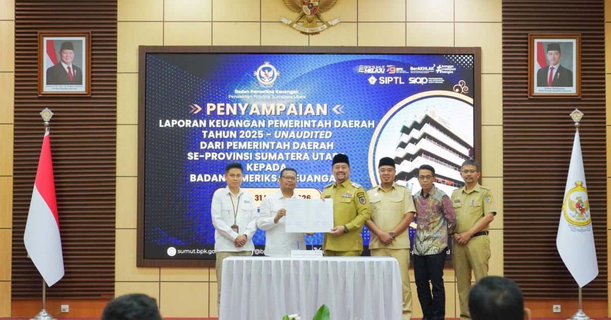 Bupati Batu Bara Serahkan LKPD Tahun Anggaran 2025 kepada BPK RI