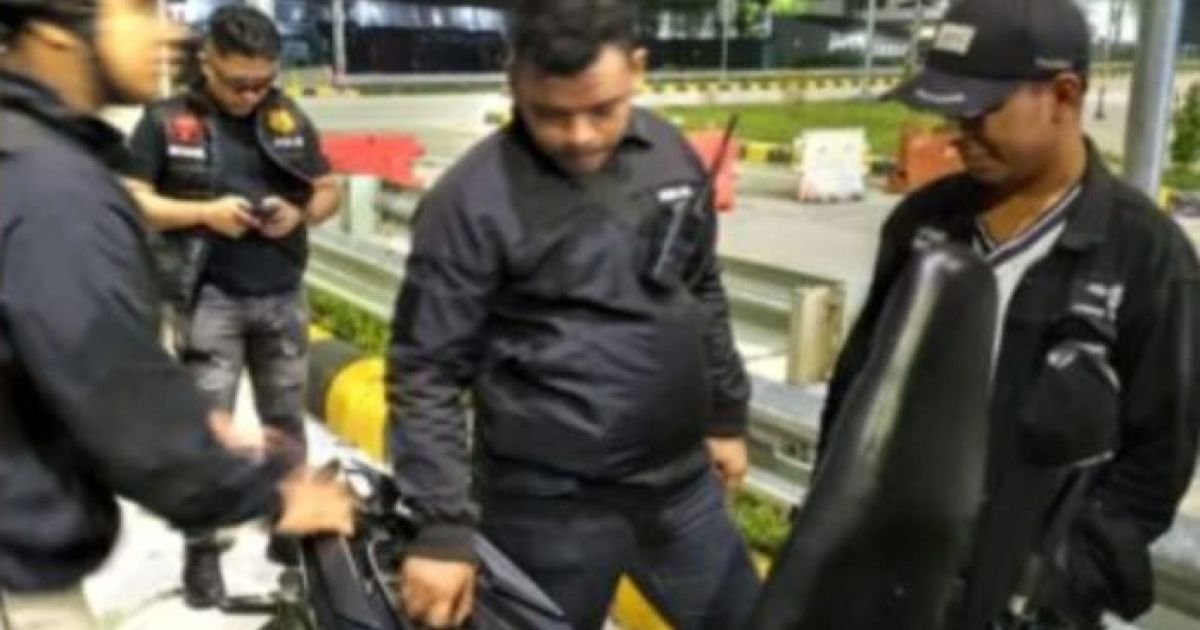 Polres Pematang Siantar Amankan Delapan Sepedamotor Knalpot Brong Saat Patroli