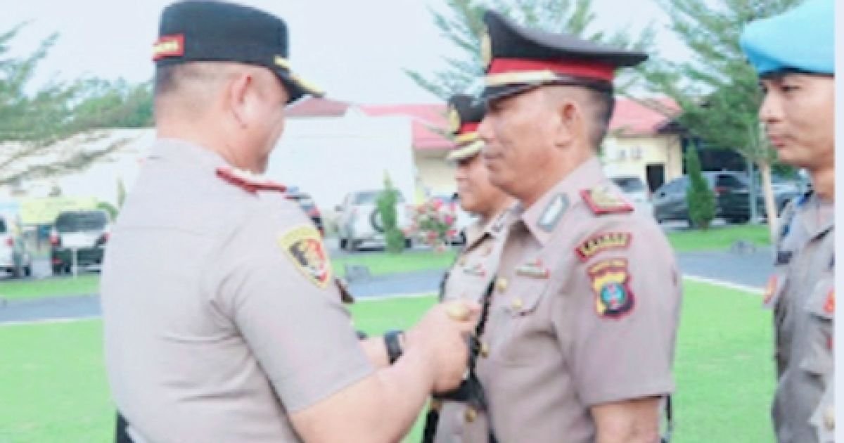 Kapolres Batu Bara AKBP Doly Nelson HH Nainggolan SH MH Pimpin Sertijab Kapolsek Talawi