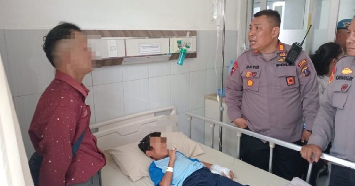 Kapolsek Siantar Marihat Gelar Pertemuan dan Pengecekan Anaknya Dipukuli Bapak Kandungnya di Rumah Sakit