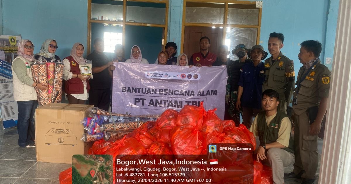 Karang Taruna Cigudeg dan CSR ANTAM UBPE Pongkor Wujudkan Kepedulian di Tengah Bencana