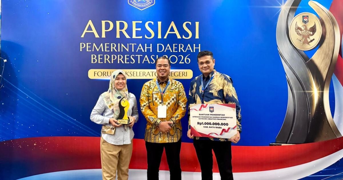 Lakukan inovasi Dalam Pengelolaan Keuangan Daerah batu Bara Raih Prestasi Juara 3 Nasional Creative Financing 2026