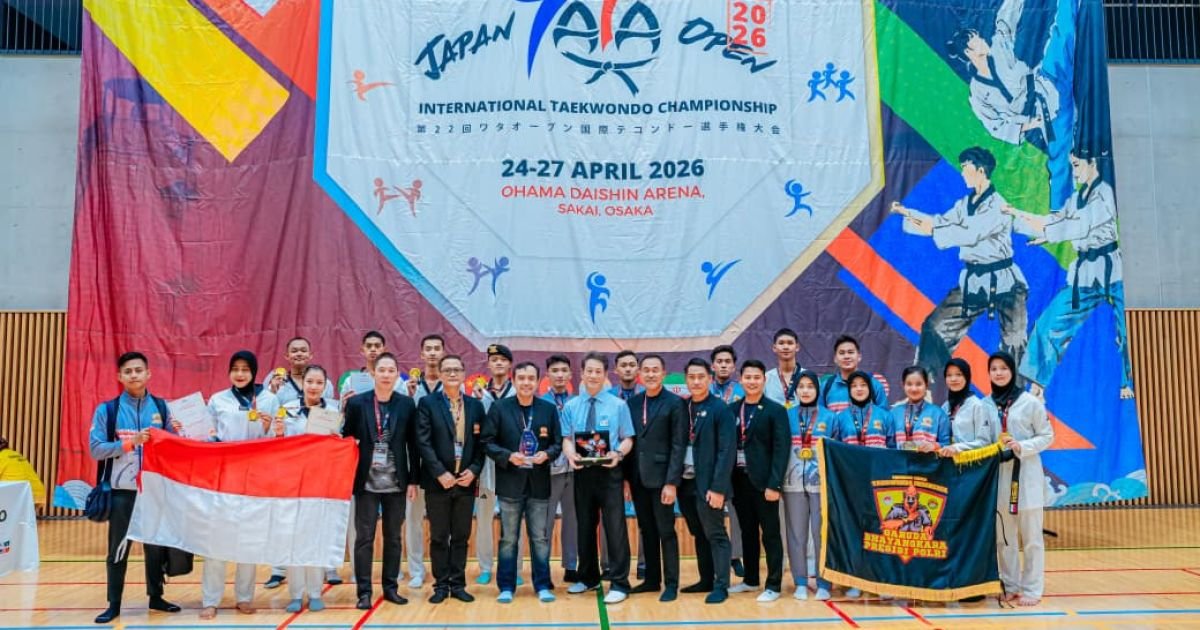 Personel Polres Pesisir Barat Krui Lampung Raih Tiga Medali Emas di Kejuaraan Taekwondo International di Jepang