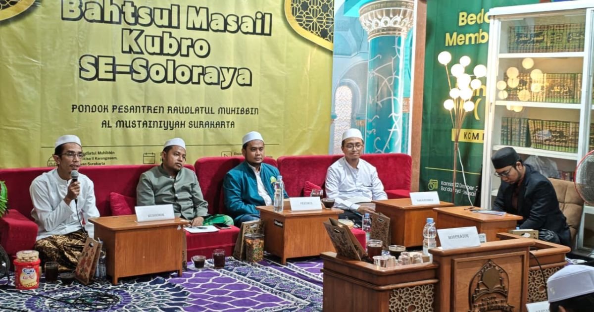 Ponpes Raudlatul Muhibbin Al Mustainyyah Surakarta Sukses Gelar Bahtsul Masail Kubro I,Hadirkan Pesantren Jawa Tengah