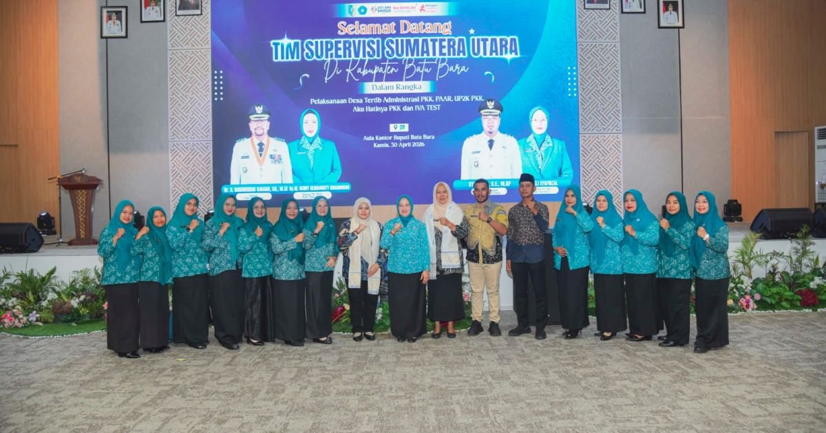 Dorong Penguatan Program Desa Percontohan, Wakil Bupati Batu Bara Sambut Supervisi TP PKK Provsu