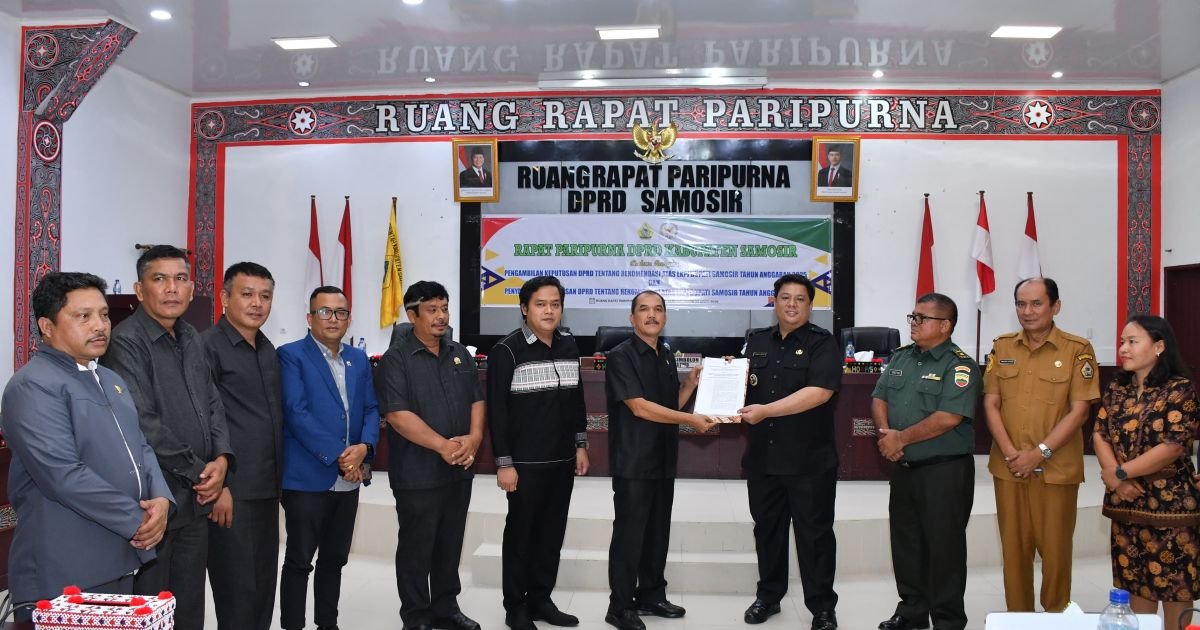 DPRD Setujui LKPJ Bupati Samosir Tahun Anggaran 2025