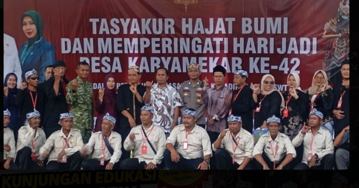 Suka Cita Masyarakat Desa Karyamekar  menikmati  Hasil Bumi dan Layanan  Publik  di Acara HUT ke 42