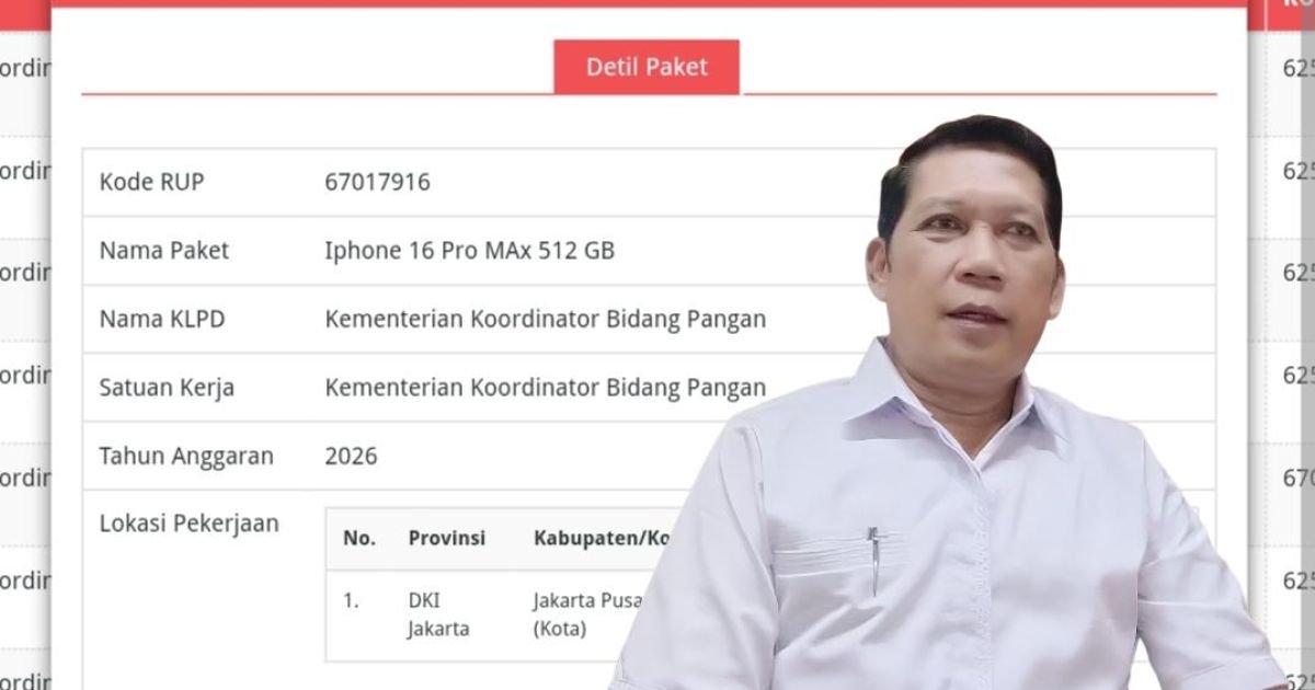 Dosa Kemenko Pangan: Pengadaan IPhone Dinaikkan, Harga MinyaKita Dibiarkan