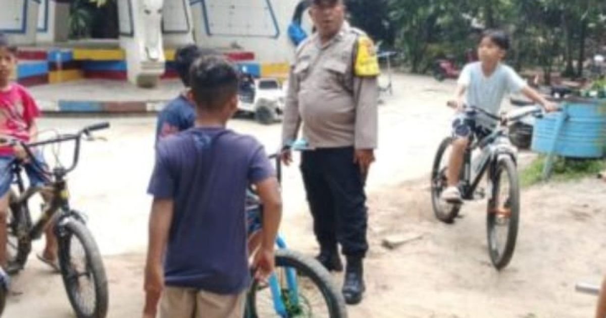 Bhabinkamtibmas Polsek Siantar Barat Laksanakan Patroli Siang Hari di Objek Vital