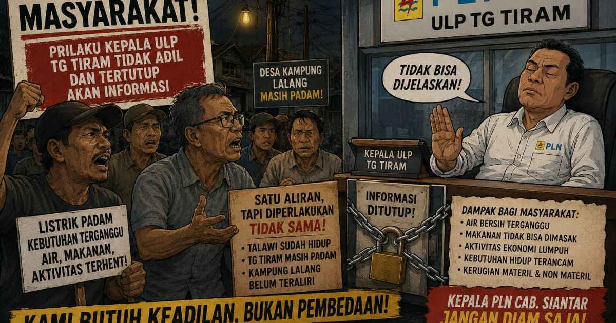 Listrik Menyala Tak Merata, Warga Kec Tanjung Tiram Murka: PLN Secepatnya Diminta Normalkan Keadaan ?