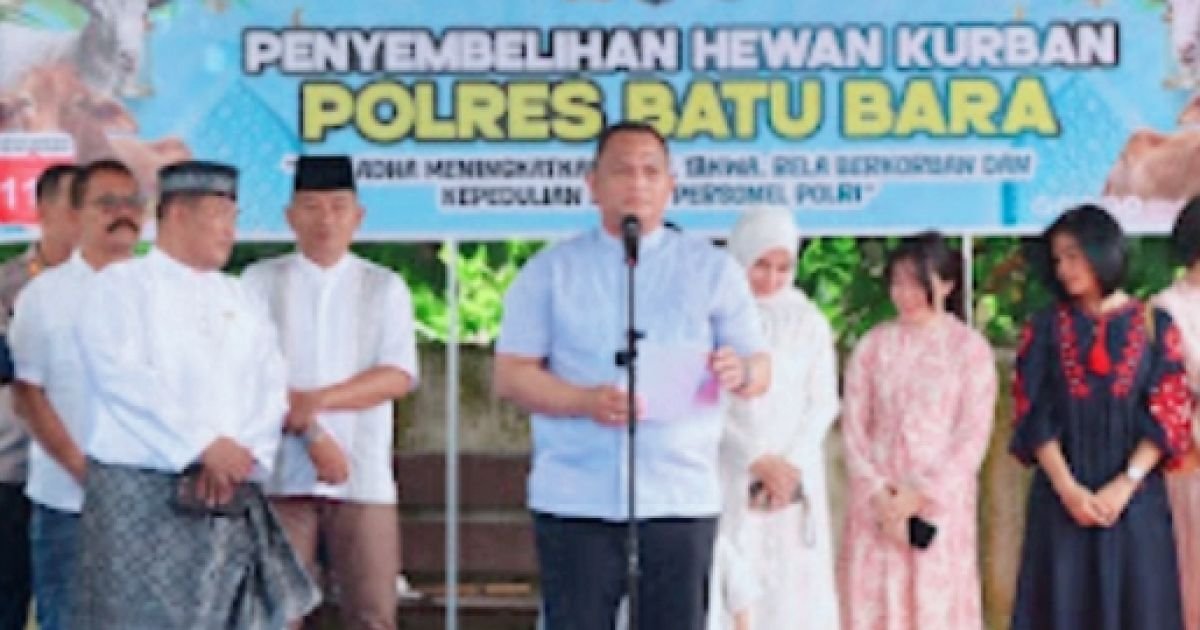 Polres Batu Bara Dan Polsek  Sembeli Hewan Qurban 17 Sapi dan 10 Kambing di Idhul Adha 1447 Hijriyah/2026