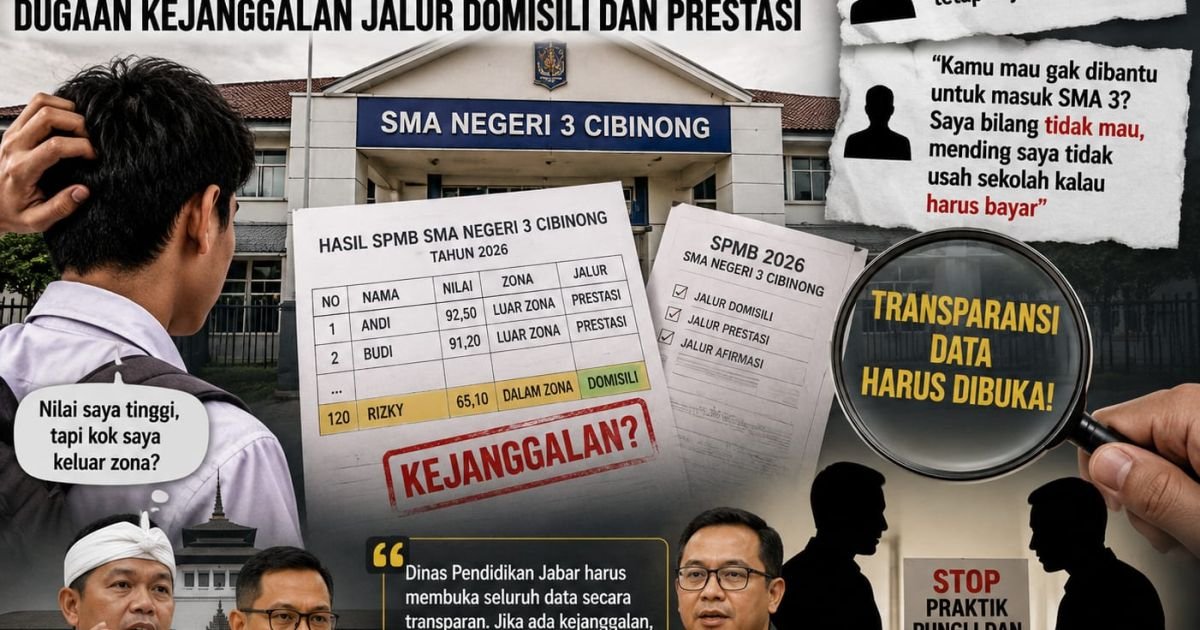 KDM dan Dinas Pendidikan Jabar Soroti SMA 3 Cibinong, Dugaan Permainan SPMB 2026 Wajib Diusut Tuntas