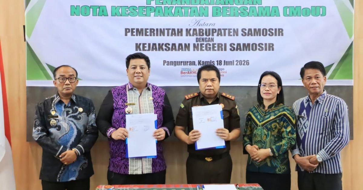 Pemkab Samosir dan Kejari Perpanjang Kerja Sama Penanganan Masalah Hukum Perdata dan Tata Usaha Negara