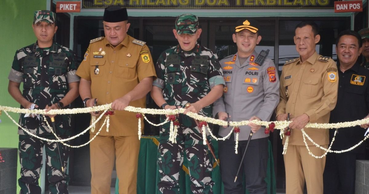Pos Koramil Megamendung Diresmikan, Bupati Bogor Dorong Penguatan Peran TNI dalam Menjaga Ketertiban Wilayah