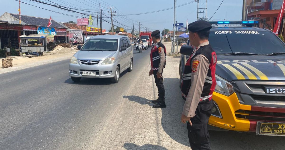 Ciptakan Situasi Aman dan Nyaman Sat Samapta Polres Pesisir Barat Gelar Patroli di Pusat Ibukota
