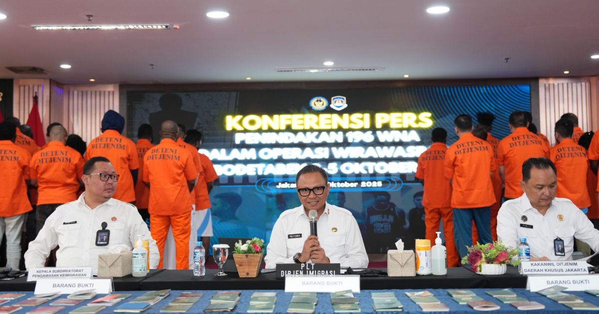 196 WNA Melanggar Aturan Keimigrasian, Terjaring Operasi Wirawaspada Imigrasi di Jabodetabek