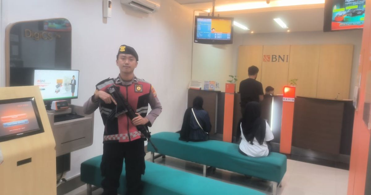 Polres Pesisir Barat Laksanakan Pengamanan Objek Vital Bank BNI krui