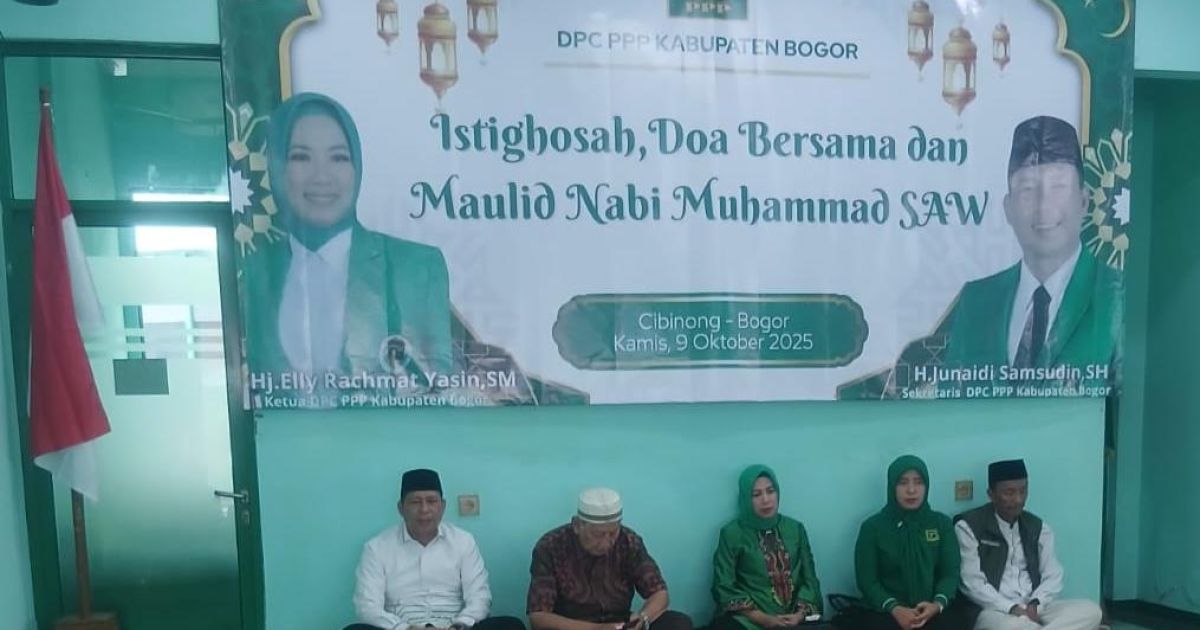 DPC PPP Kabupaten bogor Adakan Istigosah doa bersama dan maulid Nabi Muhammad SAW