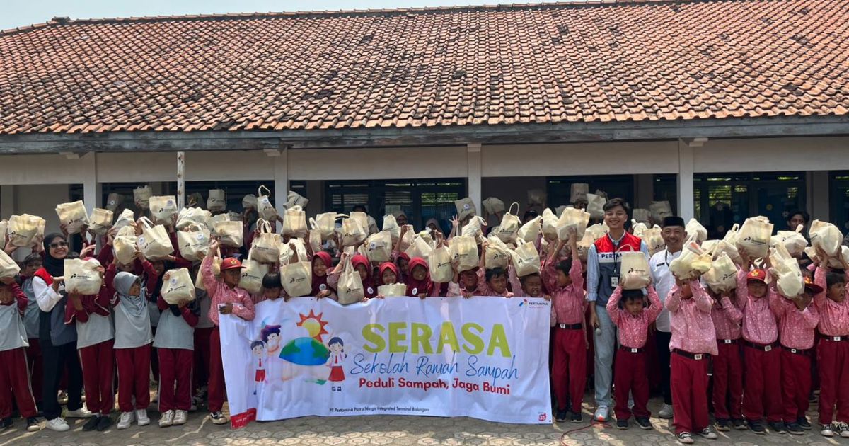 Pertamina Patra Niaga Regional JBB Dorong Sekolah Ramah Sampah SDN 2 Sliyeg Lor Melalui Program SERASA