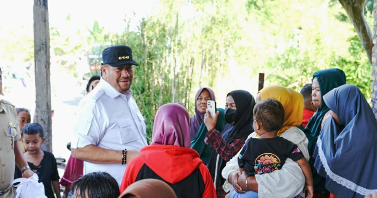 Peduli Warga Terdampak, Bupati dan Wabup Batu Bara Turun Langsung ke Lokasi Banjir Medang Deras