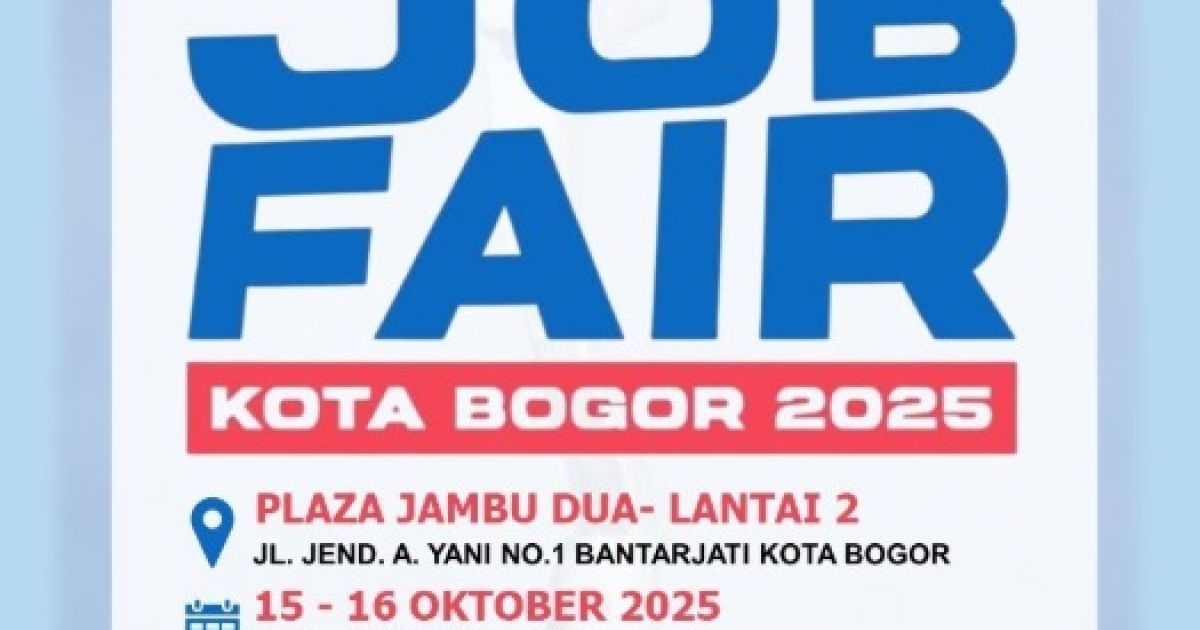 Disnaker Kota Bogor Kembali Gelar Job Fair 2025 di Plaza Jambu Dua