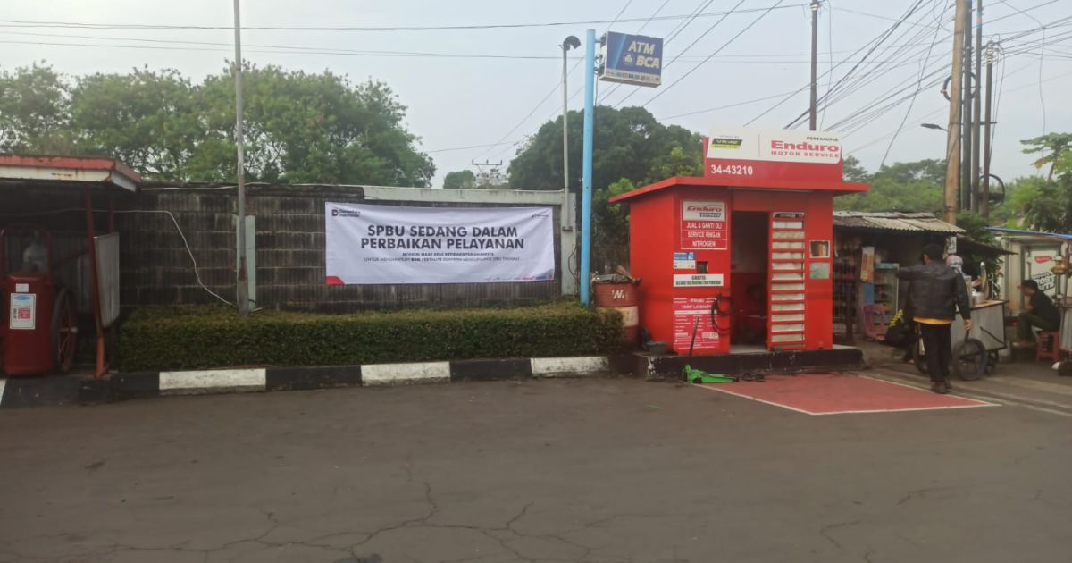 Ket Foto : SPBU 34.432.10 yang berlokasi di Jl Perintis Kemerdekaan, Kabupaten Cianjur