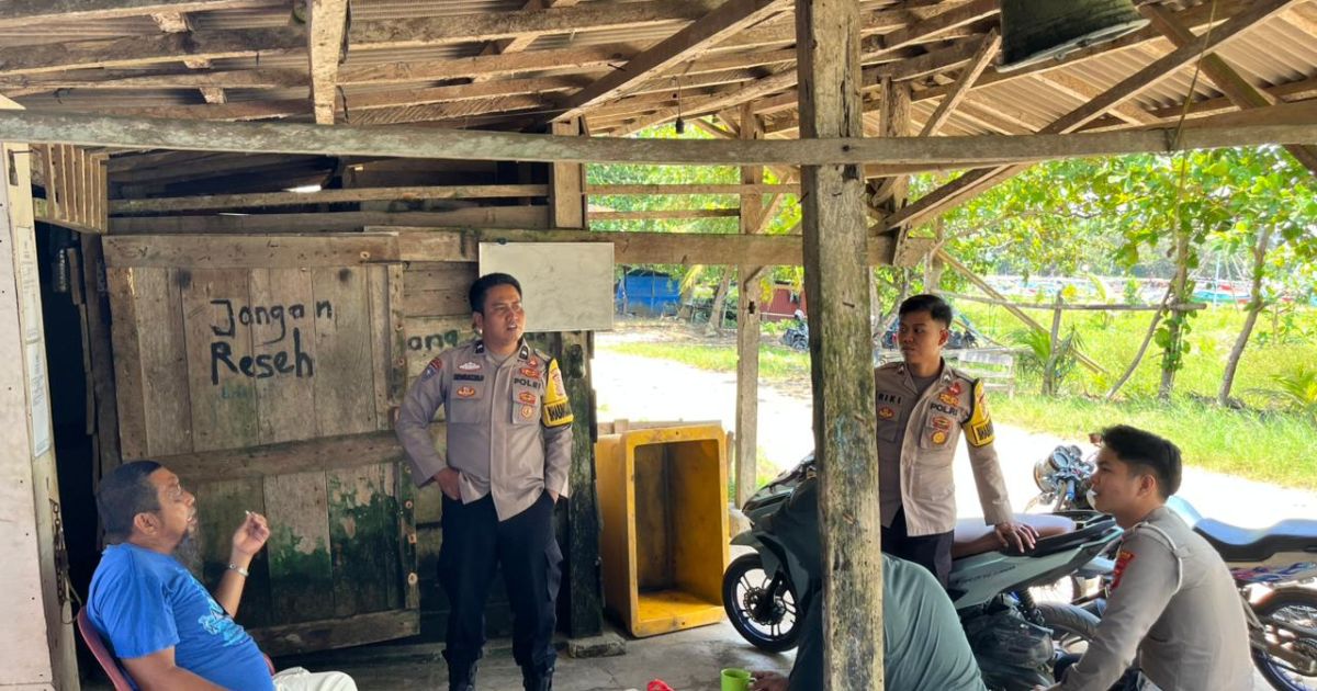 Polsek Bengkunat sampaikan pesan kamtibmas kepada masyarakat