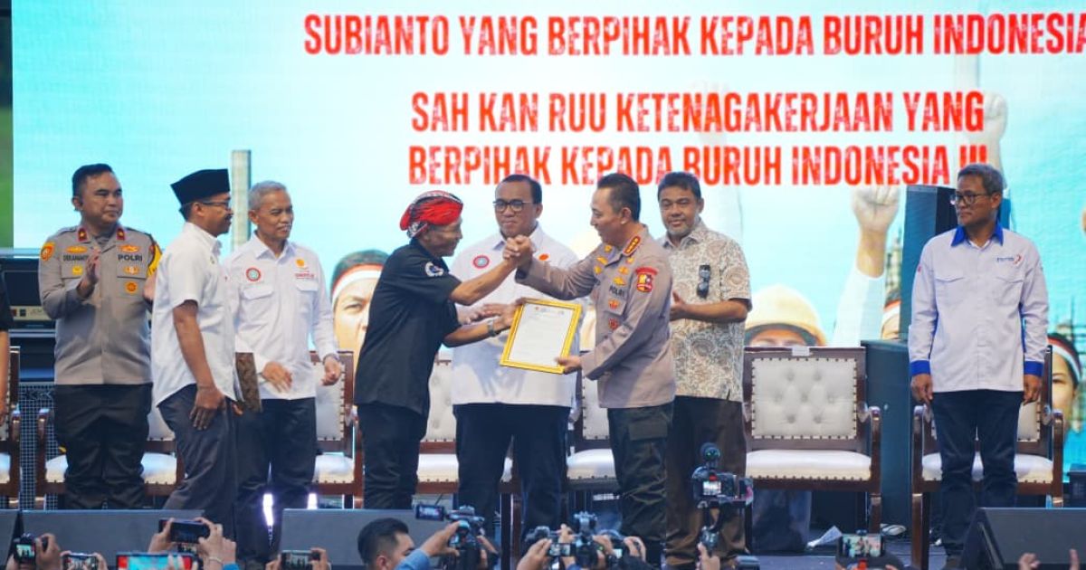 Kapolri : Jaga Stabilitas Kamtibmas Dukung Program Pemerintah Buruh dan Polri Bersinergi
